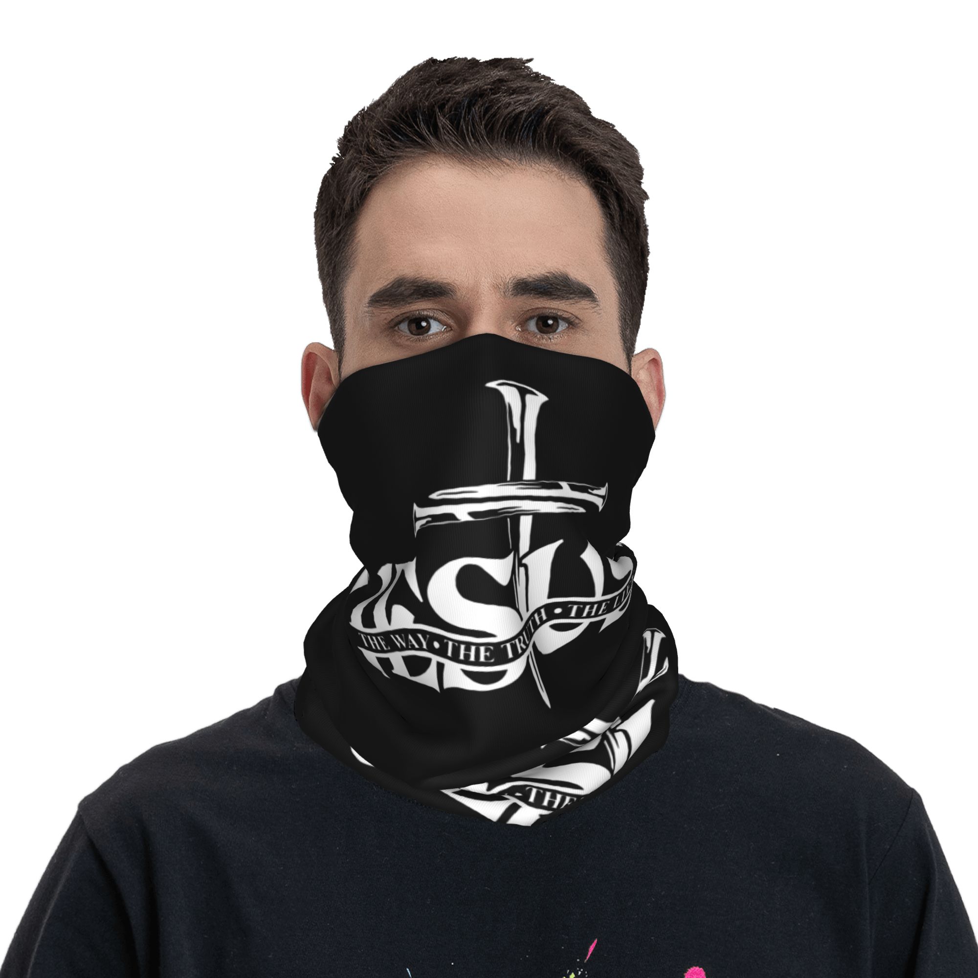 Personalizado Jesús el camino  - Neck Gaiter Face Cover reseña y precio