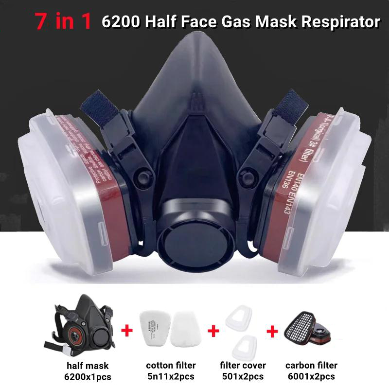 Máscara de Gas y polvo, gafas  - Dust Mask Construction reseña y precio