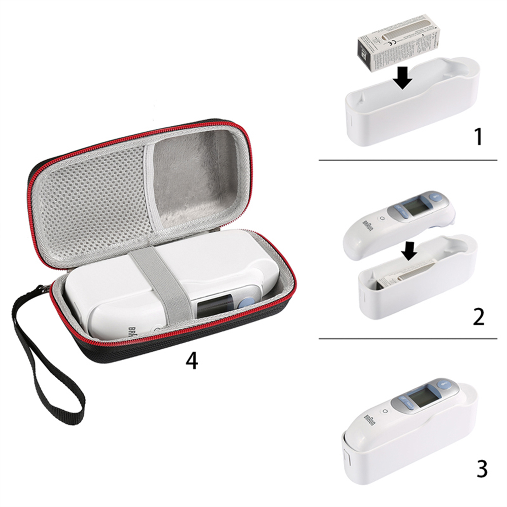 Estuche rígido para termómetro - Braun Thermometer Thermoscan 7 reseña y precio