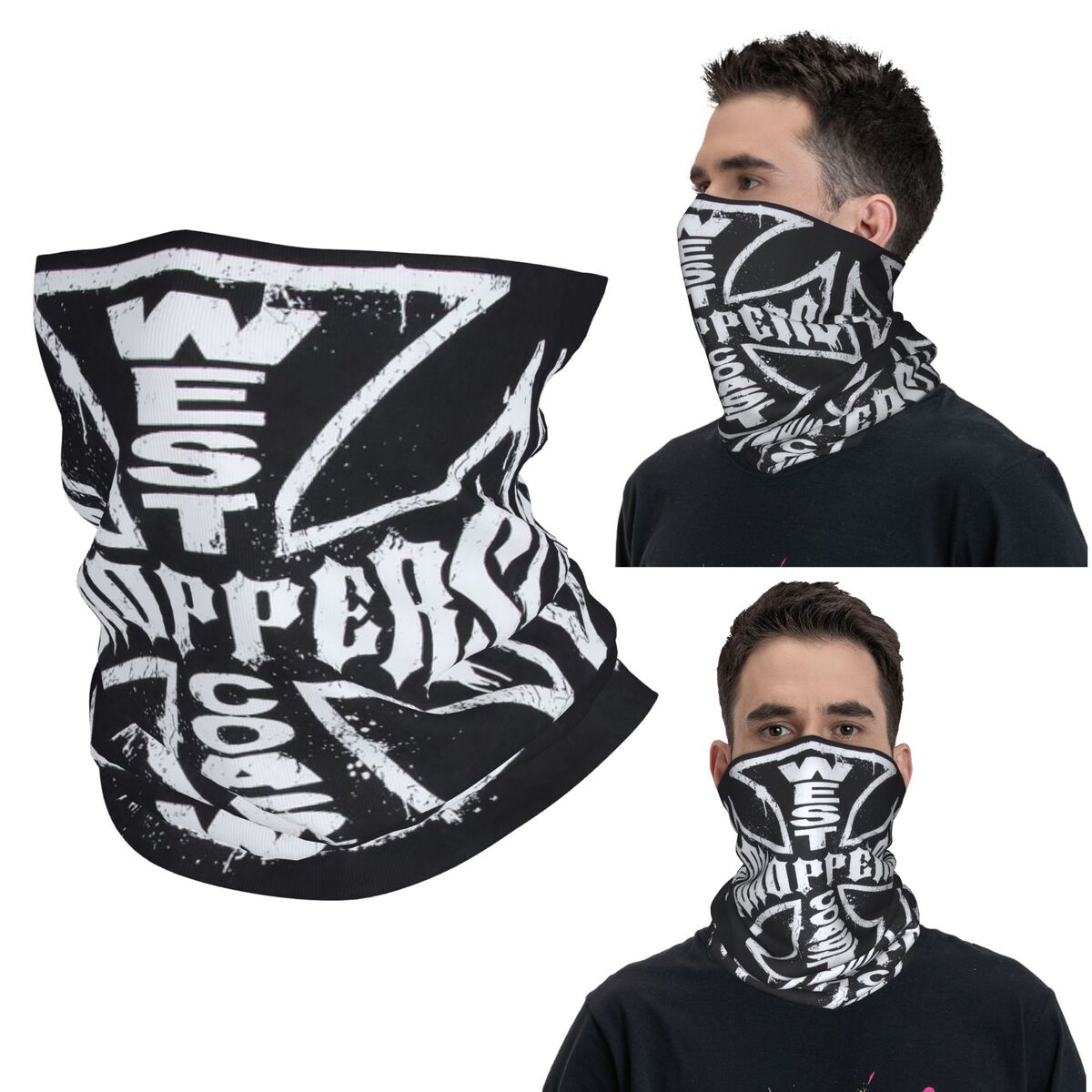 West Coast Iron Cross Choppers - Neck Gaiter Face Cover reseña y precio